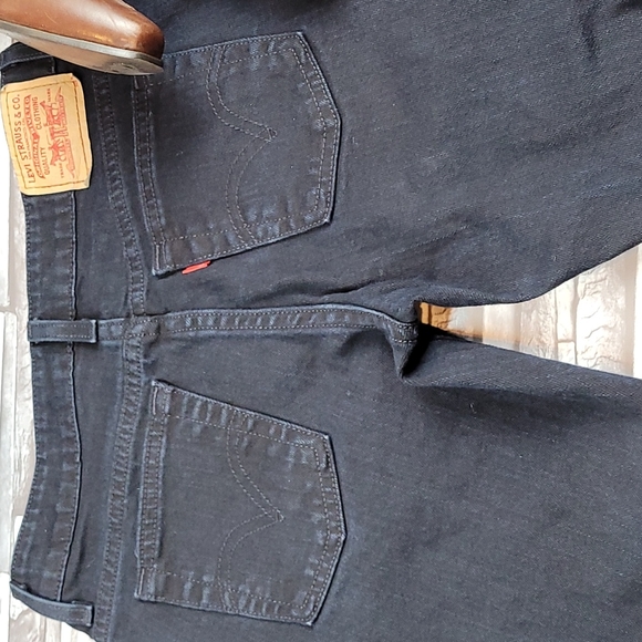 LEVI'S 515 BLACK BOOTCUT JEANS - Picture 3 of 12